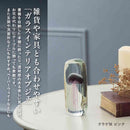 藤栄 ガラスインテリアオブジェ（Glass interior objects） クラゲ M ピンク