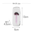 藤栄 ガラスインテリアオブジェ（Glass interior objects） クラゲ M ピンク