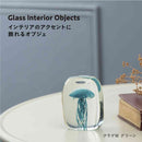 藤栄 ガラスインテリアオブジェ（Glass interior objects） クラゲ M グリーン