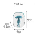 藤栄 ガラスインテリアオブジェ（Glass interior objects） クラゲ M グリーン