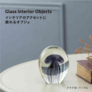 藤栄 ガラスインテリアオブジェ（Glass interior objects） クラゲ M パープル