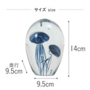藤栄 ガラスインテリアオブジェ（Glass interior objects） クラゲ L