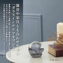 藤栄 ガラスインテリアオブジェ（Glass interior objects） 泡 S グレー
