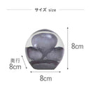 藤栄 ガラスインテリアオブジェ（Glass interior objects） 泡 S グレー