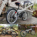 折りたたみ自転車 6段変速 MF202 【直送品】 返品・キャンセル・他商品と同時購入は不可