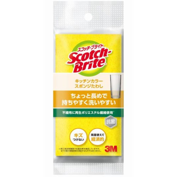 3M スコッチブライト キッチンカラースポンジイエロー SS−74K YEL 1個