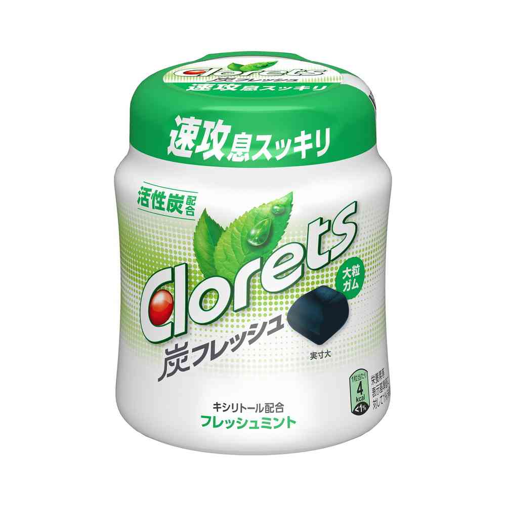 ◇モンテリーズ クロレッツ炭フレッシュ フレッシュミントボトル 112g