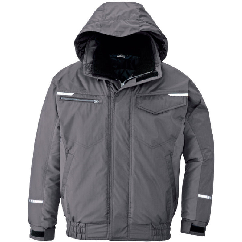 AZ9366004M アイトス 制電防寒ブルゾン グレー メーカー直送 ▼返品・キャンセル不可【他商品との同時購入不可】