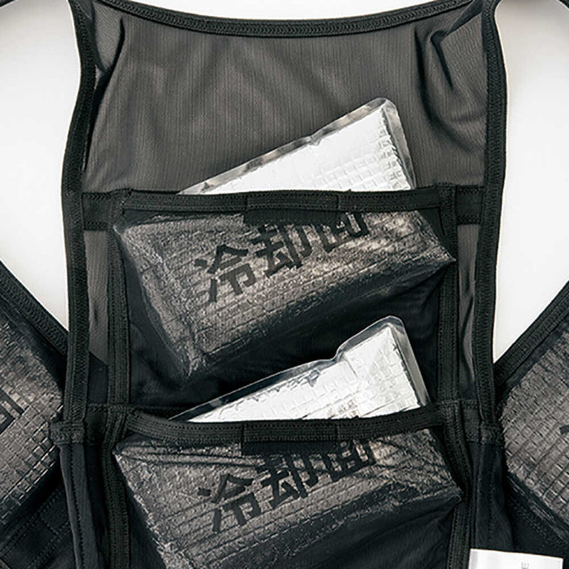アイスベスト（アイスパック4個付） シルバーグレー XL メーカー直送 ▼返品・キャンセル不可【他商品との同時購入不可】
