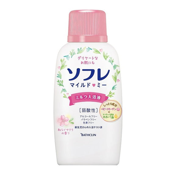 Bathclin Sofre Mild Me Milk Bath 液体樱花 720ml