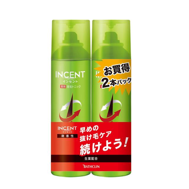 【医薬部外品】バスクリン インセント 薬用育毛トニック 微香性 ペアパック 190g×2本パック