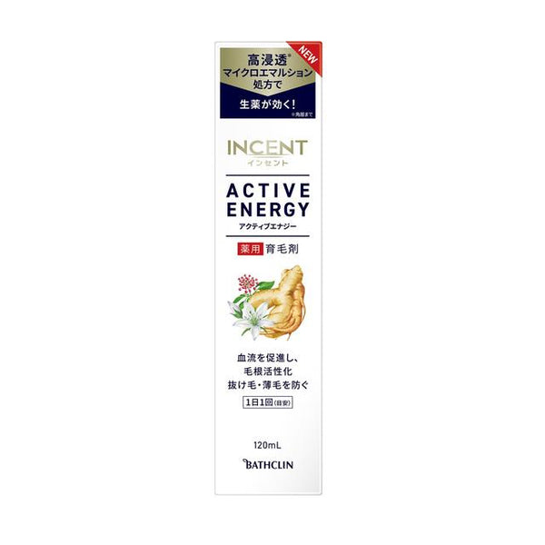 [医药部外品] Bathclin Incent Active Energy 药用生发剂 120ml