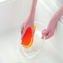 スリーエム スコッチ・ブライト 抗菌ウレタンスポンジたわし 3層リーフ型 SS72KE-2PW オレンジ 2個パック