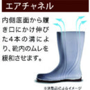 耐油・耐薬安全長靴ワ―クエ―スNW1000ス―パ―ブラック24.0cm 【直送品】 返品・キャンセル・他商品と同時購入は不可