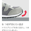 ワ―ク女子力 先芯入スニ―カ― MWJ―115 ブラック 21.5cm  【直送品】 返品・キャンセル・他商品と同時購入は不可