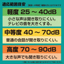 充電式両耳集音器 聞こえーる ブラック KSOK-01-1 【直送品】 返品・キャンセル・他商品と同時購入は不可