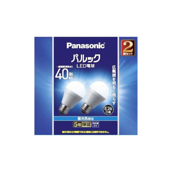 パナソニック Panasonic LEDベーシック40昼光2P LED 電球 昼光色 2個 (P)LDA4DGK42T