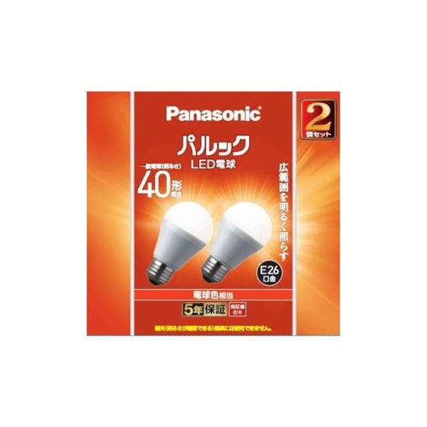 パナソニック Panasonic LEDベーシック40電球2P LED 電球 電球色 2個 (P)LDA4LGK42T