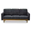 3人掛けソファ シュリンプ ブルー 301449 メーカー直送 ▼返品・キャンセル不可【他商品との同時購入不可】