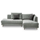 左カウチソファ レイモンズ 鉄脚タイプ ライトグレー メーカー直送 ▼返品・キャンセル不可【他商品との同時購入不可】