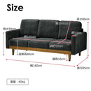 3人掛けソファ シュリンプ グレー 315040 メーカー直送 ▼返品・キャンセル不可【他商品との同時購入不可】