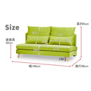 3人掛けソファ タピオカ グリーン 315800 メーカー直送 ▼返品・キャンセル不可【他商品との同時購入不可】