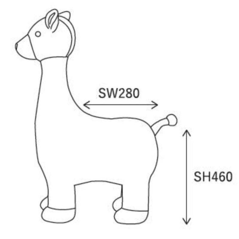 スツール スプーンミー シカ ブラウン メーカー直送 ▼返品・キャンセル不可【他商品との同時購入不可】