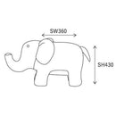 スツール スプーンミー ゾウ ピンク メーカー直送 ▼返品・キャンセル不可【他商品との同時購入不可】