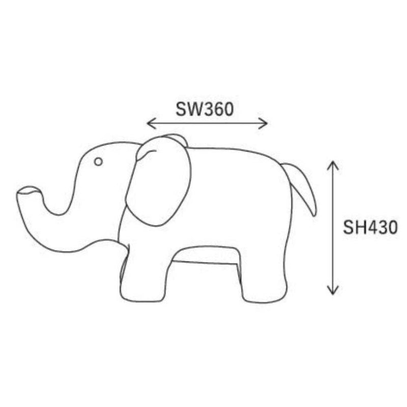 スツール スプーンミー ゾウ ピンク メーカー直送 ▼返品・キャンセル不可【他商品との同時購入不可】