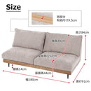 3人掛けソファ アリシア アイボリー メーカー直送 ▼返品・キャンセル不可【他商品との同時購入不可】