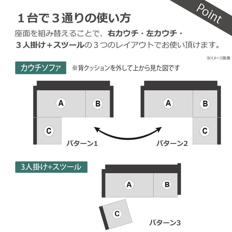 カウチソファ ルピア4 ブルー 393462 メーカー直送 ▼返品・キャンセル不可【他商品との同時購入不可】
