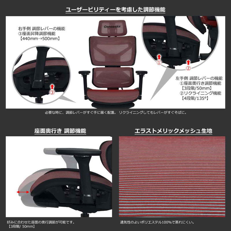 セレスティアル ゲーミングチェア マーズレッド メーカー直送 ▼返品・キャンセル不可【他商品との同時購入不可】