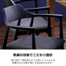 ダイニングチェア ロジャー3 A型 ブラック 布座ブラック メーカー直送 ▼返品・キャンセル不可【他商品との同時購入不可】