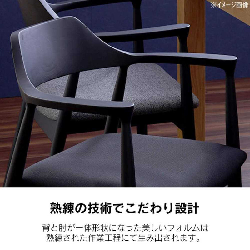 ダイニングチェア ロジャー3 A型 ブラック 布座ブラック メーカー直送 ▼返品・キャンセル不可【他商品との同時購入不可】