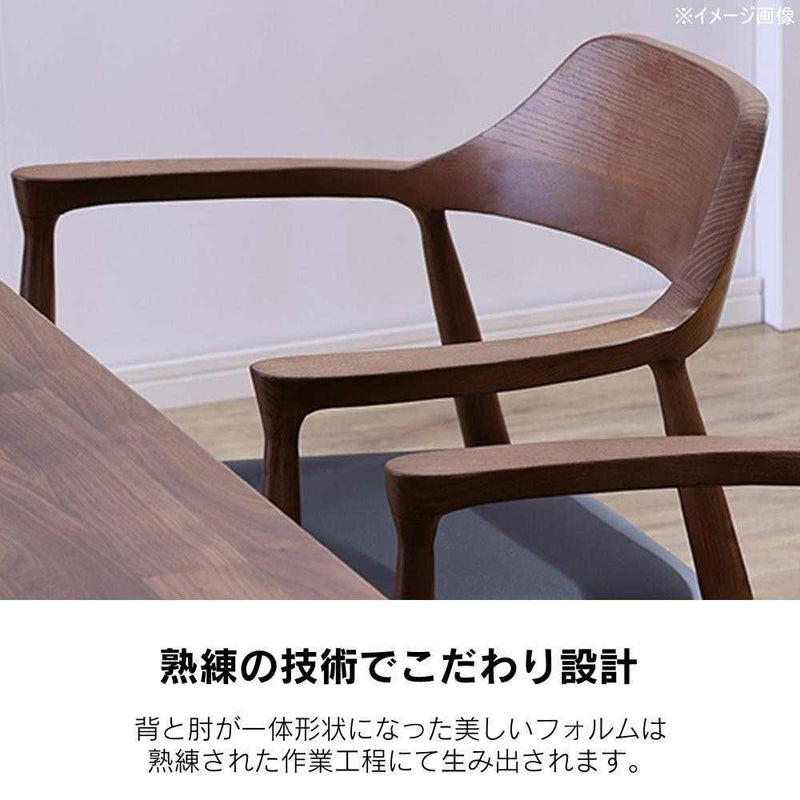 ダイニングチェア ロジャー3 A型 ウォールナット 合皮座面ブラック メーカー直送▼返品・キャンセル不可【他商品との同時購入不可