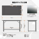 グラウンズV2 ゲーミングデスク 幅120cm ブラック メーカー直送 ▼返品・キャンセル不可【他商品との同時購入不可】
