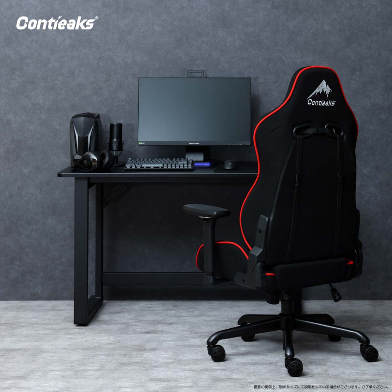 グラウンズV2 ゲーミングデスク 幅120cm ブラック メーカー直送 ▼返品・キャンセル不可【他商品との同時購入不可】