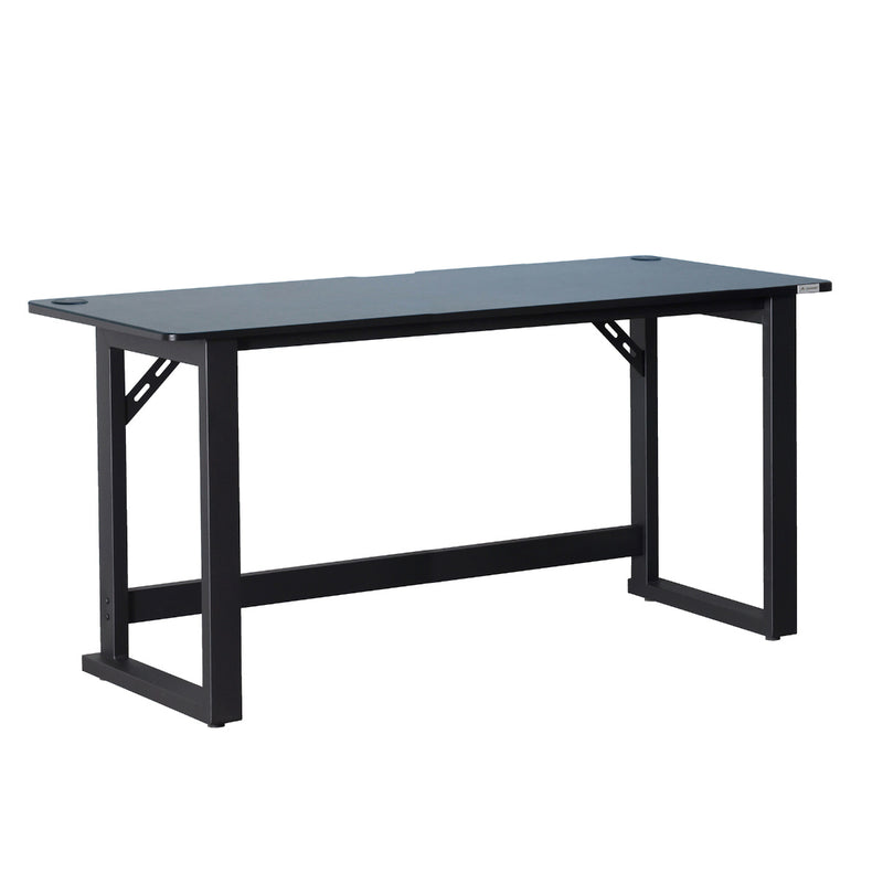 グラウンズV2 ゲーミングデスク 幅140cm ブラック メーカー直送 ▼返品・キャンセル不可【他商品との同時購入不可】