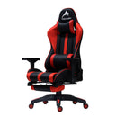 ルセルV3 オットマン付き ゲーミングチェア レッド メーカー直送 ▼返品・キャンセル不可【他商品との同時購入不可】