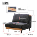 1.5人掛けソファ アリシア ダークグレー メーカー直送 ▼返品・キャンセル不可【他商品との同時購入不可】