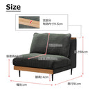 1.5人掛けソファ アリシア グリーン メーカー直送 ▼返品・キャンセル不可【他商品との同時購入不可】