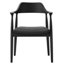 ダイニングチェア ロジャーG型 ブラック 合皮座面ブラック メーカー直送 ▼返品・キャンセル不可【他商品との同時購入不可】