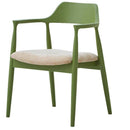 ダイニングチェア ロジャーC型 フォレストグリーン 布座アイボリー メーカー直送 ▼返品・キャンセル不可【他商品との同時購入不可