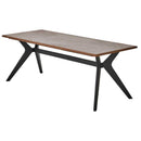 ラミン ダイニングテーブル 幅180cm ブラウン メーカー直送 ▼返品・キャンセル不可【他商品との同時購入不可】