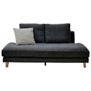 3人掛け肘無しソファ レイモンズ ナチュラル脚タイプ ダークグレー メーカー直送 ▼返品・キャンセル不可【他商品との同時購入不可