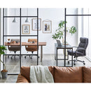 デスクチェア グラント ハイタイプ 合成皮革 ライトブラウン 【直送品】 返品・キャンセル・他商品と同時購入は不可