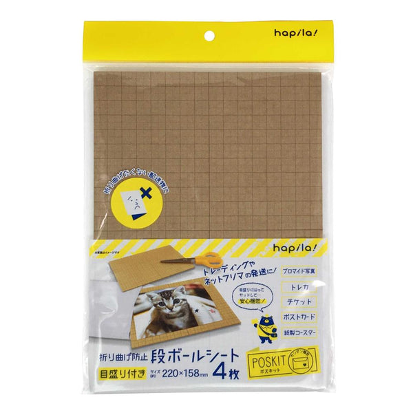 4 pieces of cardboard sheets to prevent bending