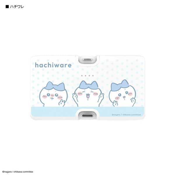 グルマンディーズ Lightning ／ Type-C コネクタ付き リチウムイオン充電器 4000mAh ハチワレ 122g