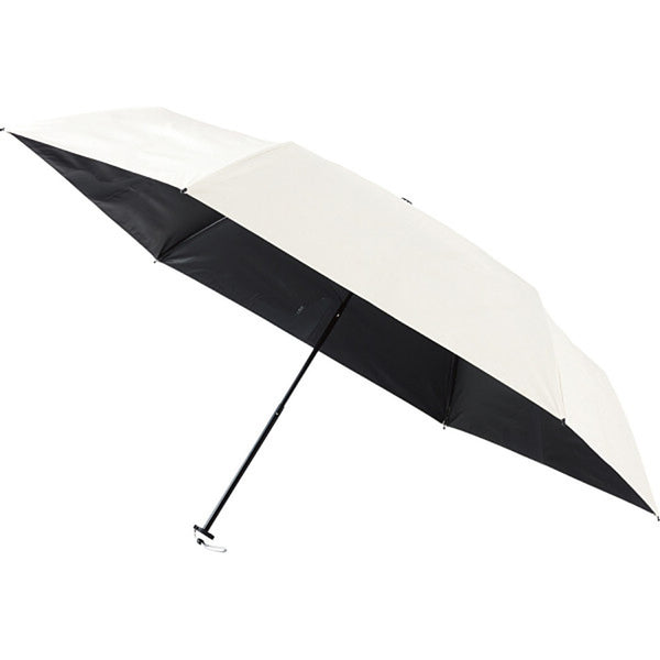 日傘 ウラワザ晴雨兼用折りたたみ 無地オフホワイト メーカー直送 ▼返品・キャンセル不可【他商品との同時購入不可】