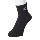 岡本 ミズノ 婦人 クルー丈 黒 23-25cm